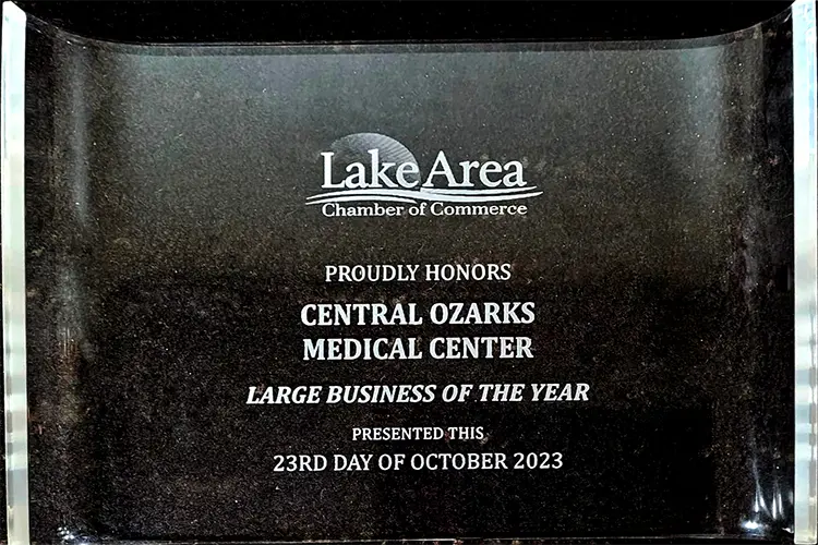 Lake Area Chamber Award