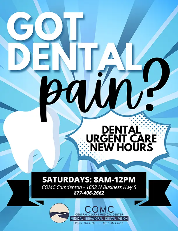 Dental Urgent Care- New Hours